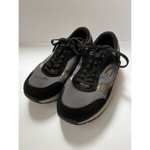 Joys Tina Silver and Black Sneakers Women’s Size 7.5